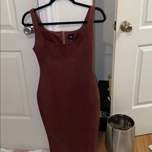 Suede dress